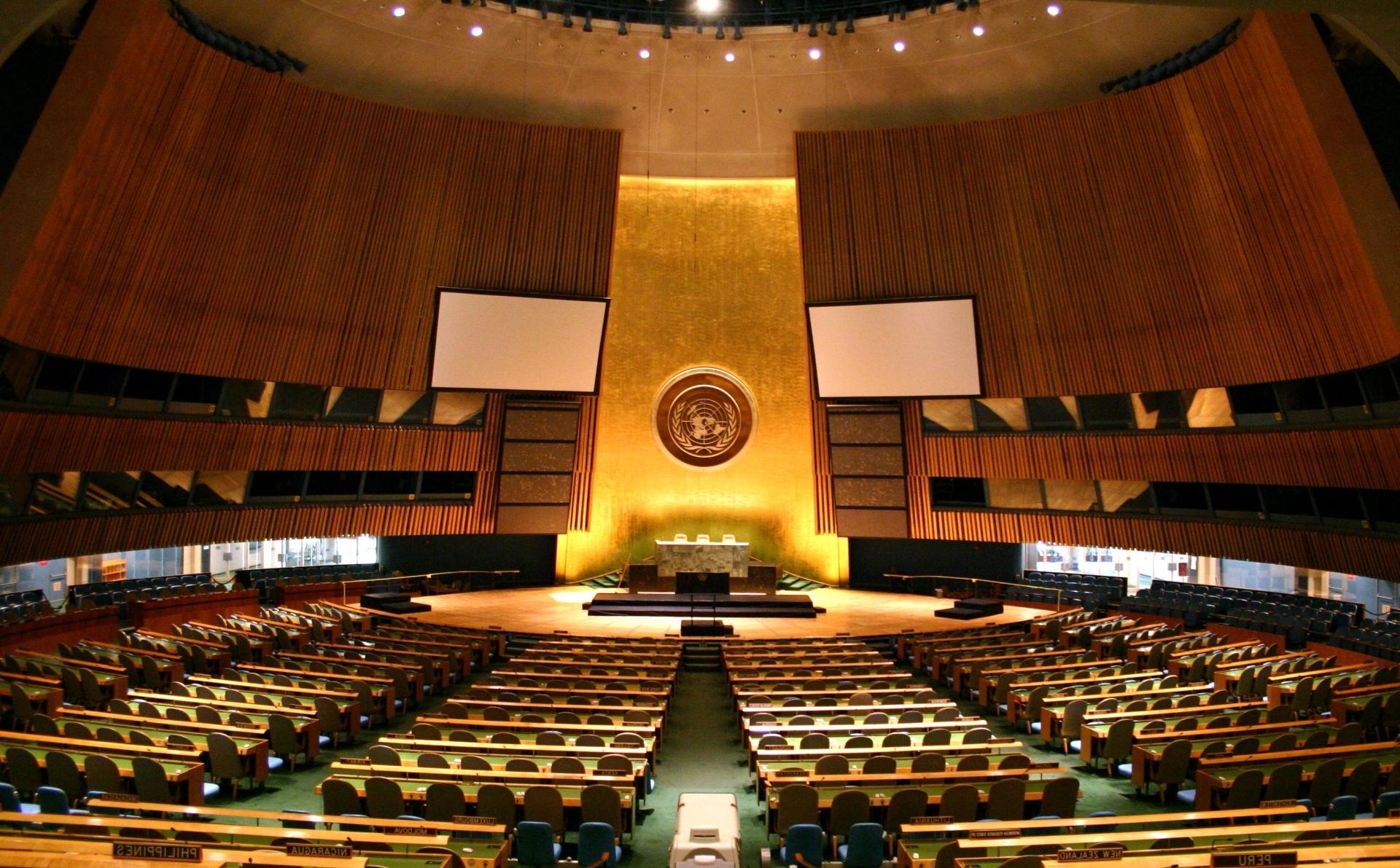 UN General Assembly hall